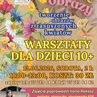 WARSZTATY PLASTYCZNE "KWIETNE OBRAZY"
