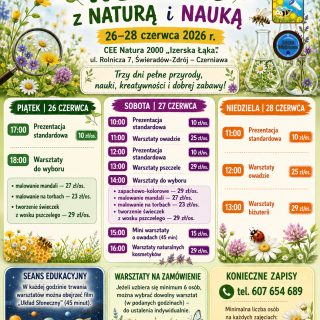 WAKACYJNY WEEKEND Z NATURĄ I NAUKĄ NA IZERSKIEJ ŁĄCE