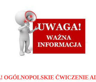 UWAGA! OGÓLNOPOLSKIE ĆWICZENIE ALARM-26 