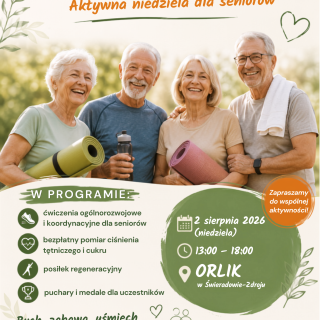Ruszamy po zdrowie! Aktywna niedziela dla seniorów