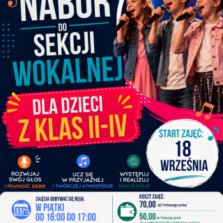 Stacja Kultury zaprasza: sekcja wokalna