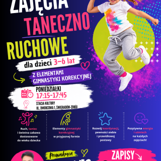 Zajęcia taneczno-ruchowe dla dzieci 3-6 lat