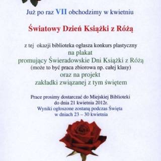 Światowy Dzień Książki z Różą                                                                                                   